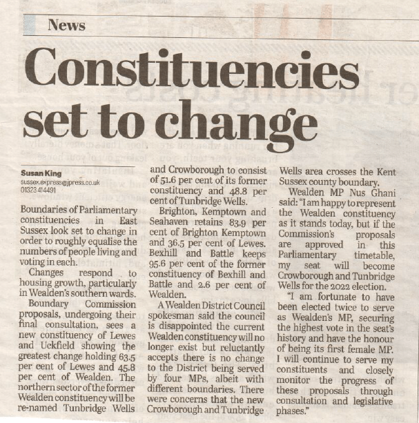 constituencies change