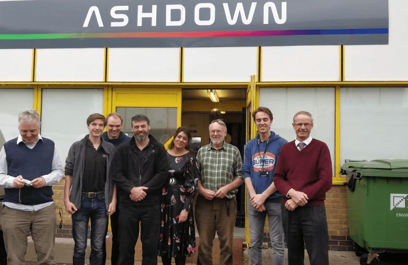 Nus with Engineers and Staff at Ashdown AV