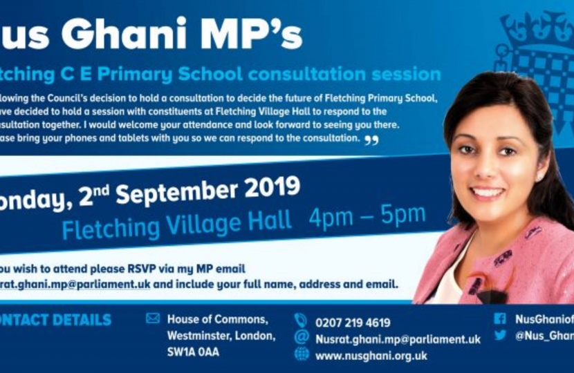 Fletching CE Primary School consultation session