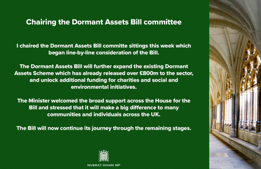 Dormant Assets Bill
