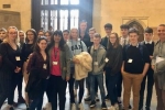 Nus Ghani with students in Westminster