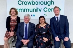 Nus Ghani with Cllr Bob Standley and Openreach Representatives.